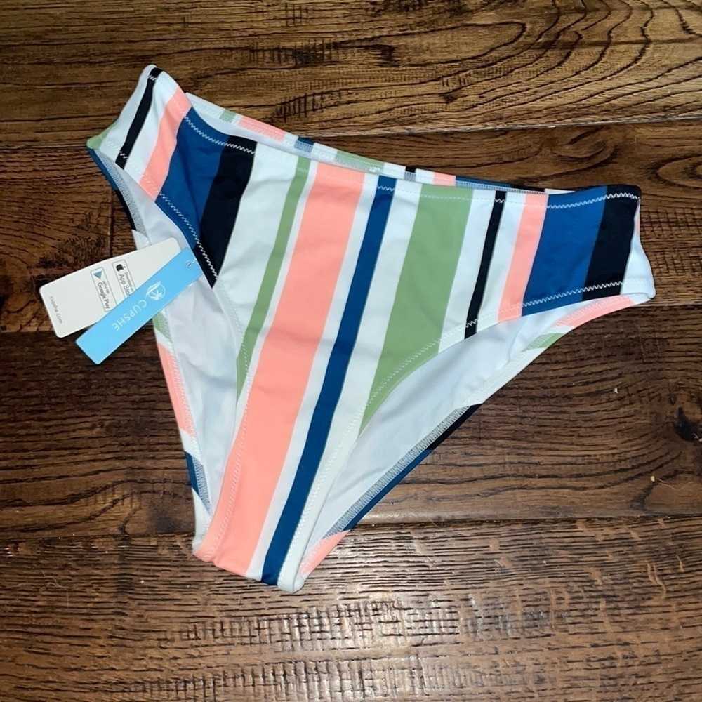 Cupshe Multicolor Striped Bikini Bottom